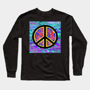 Peace love by LowEndGraphics Long Sleeve T-Shirt